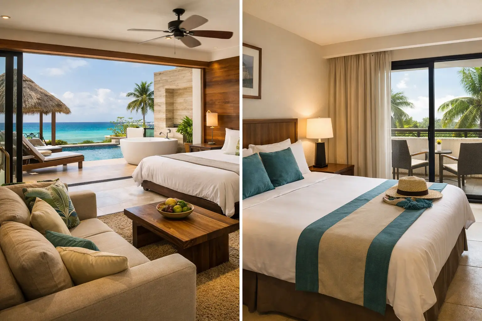 Suite Hotel vs Standard Room Playa del Carmen